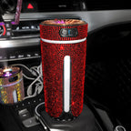 Car Humidifier Ultrasonic Mist USB Powered Rhinestone LED