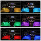 Car LED Strip Lights Music-Sync RGB Remote & Bluetooth