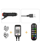 Car LED Strip Lights Music-Sync RGB Remote & Bluetooth