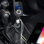 Car MP3 Player Bluetooth Hands-Free USB Charging