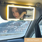 Car Makeup Mirror Adjustable LED & Touch Control