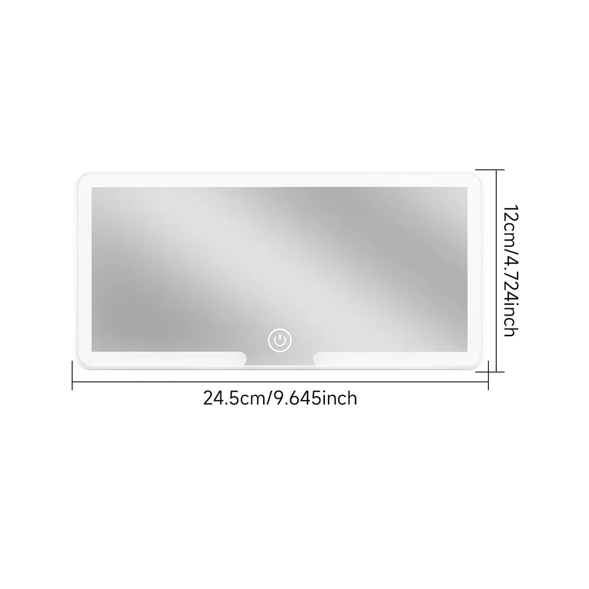 Car Makeup Mirror Adjustable LED & Touch Control