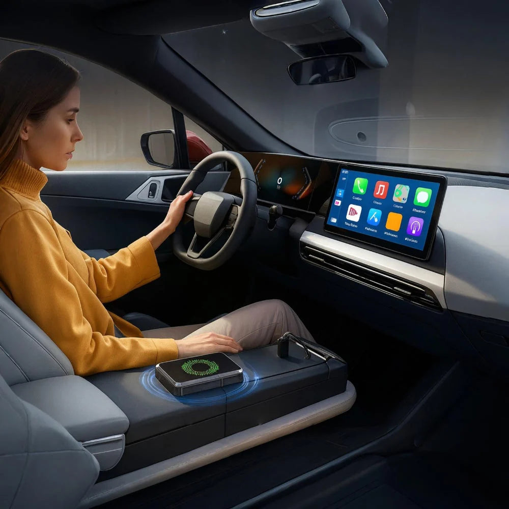 Car Media Adapter Wireless CarPlay & Android Auto 1080p