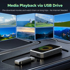 Car Media Adapter Wireless CarPlay & Android Auto 1080p