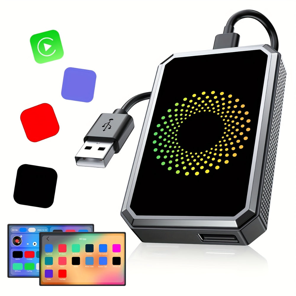 Car Media Adapter Wireless CarPlay & Android Auto Dual Wi-Fi