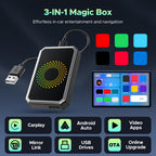 Car Media Adapter Wireless CarPlay & Android Auto Dual Wi-Fi