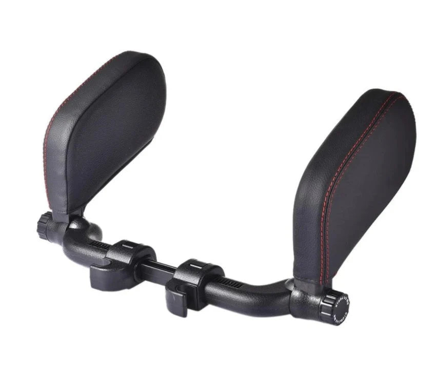Car Neck Pillow Adjustable Universal Fit PU Leather