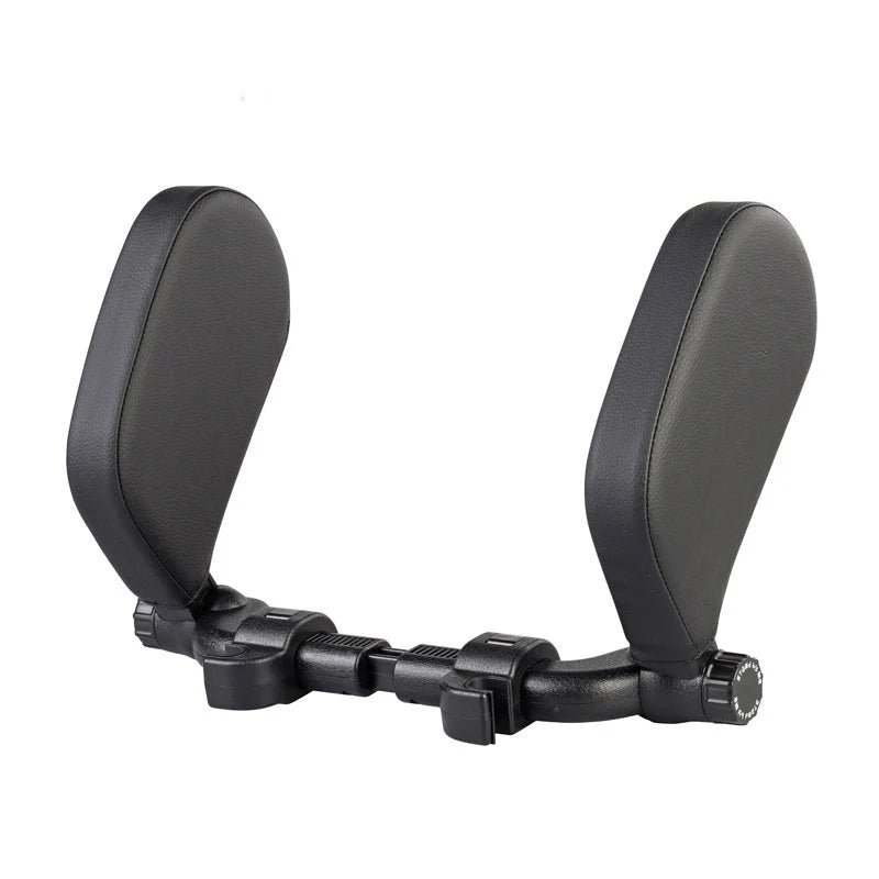 Car Neck Pillow Adjustable Universal Fit PU Leather