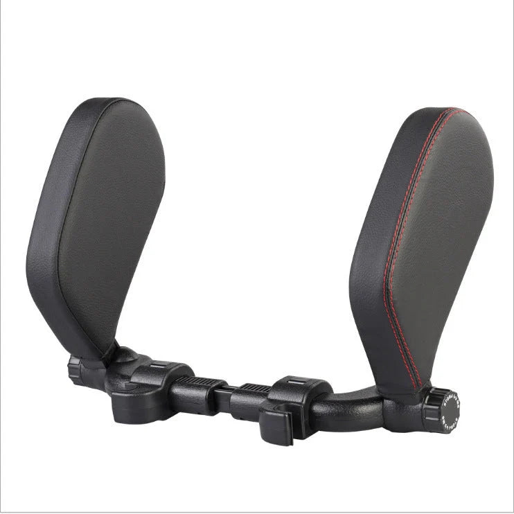 Car Neck Pillow Adjustable Universal Fit PU Leather