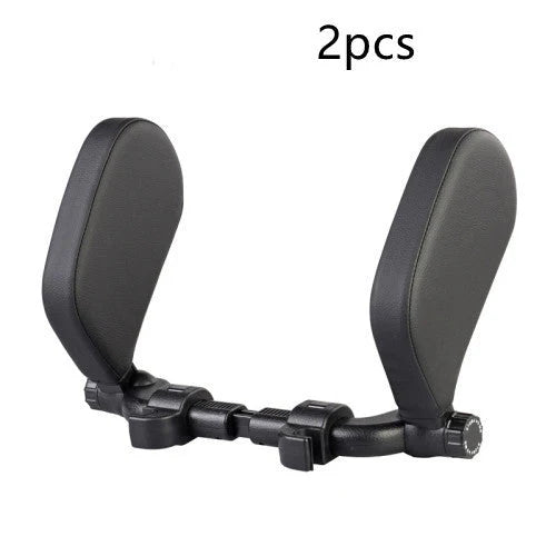 Car Neck Pillow Adjustable Universal Fit PU Leather