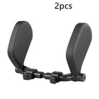 Car Neck Pillow Adjustable Universal Fit PU Leather