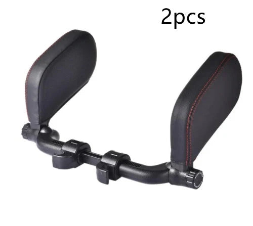 Car Neck Pillow Adjustable Universal Fit PU Leather
