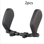 Car Neck Pillow Adjustable Universal Fit PU Leather