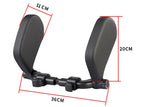 Car Neck Pillow Adjustable Universal Fit PU Leather