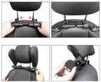 Car Neck Pillow Adjustable Universal Fit PU Leather