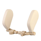 Car Neck Pillow Adjustable Universal Fit PU Leather