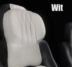 Car Neck Pillow Memory Foam Leather Cover