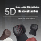 Car Neck Pillow Memory Foam Leather Cover
