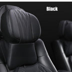 Car Neck Pillow Memory Foam Leather Cover Universal Fit
