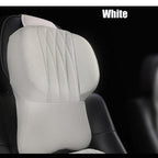 Car Neck Pillow Memory Foam Leather Cover Universal Fit