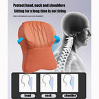 Car Neck Pillow Memory Foam Leather Cover Universal Fit