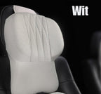 Car Neck Pillow Memory Foam Leather Cover Universal Fit