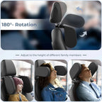Car Neck Pillow U-Shape Adjustable Rotating Side Supports