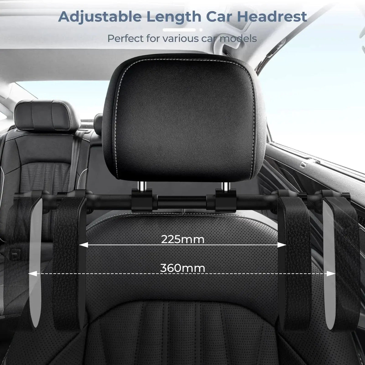 Car Neck Pillow U-Shape Adjustable Rotating Side Supports