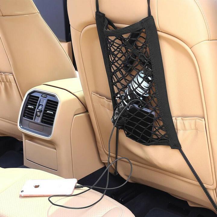 Car Organizer Safety Barrier Water-Resistant Mesh