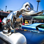 Car Ornament Chrome-Plated Rubber Integrated Mounting Pins