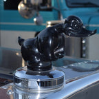 Car Ornament Chrome-Plated Rubber Integrated Mounting Pins