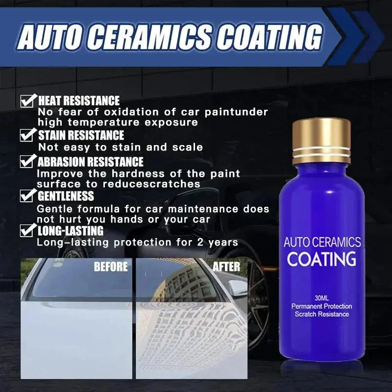 Car Paint Protection Spray Ceramic Hydrophobic Set of 2