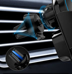 Car Phone Charger 15W Fast Charge Snap-In Mount