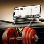 Car Phone Holder 360° Rotating Clamp & Dashboard Mount