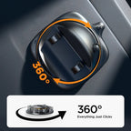 Car Phone Holder 360° Rotating Clamp & Dashboard Mount