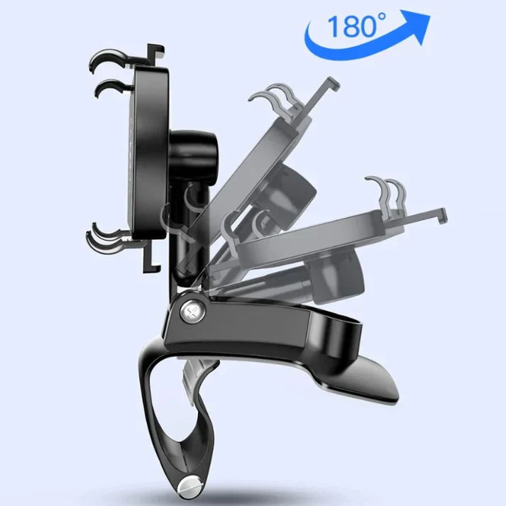 Car Phone Holder 360° Rotation Anti-Slip & Quick Clamp