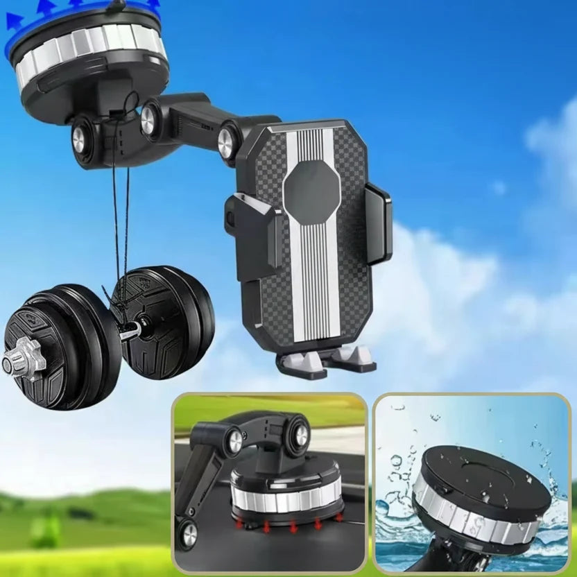 Car Phone Holder 360° Rotation Dashboard & Windshield Mount