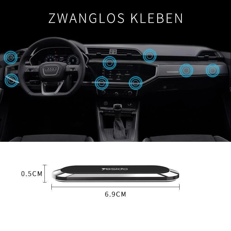 Car Phone Holder Magnetic 360° Rotatable Nano-Adhesive Pad