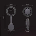 Car Phone Holder Magnetic 360° Rotation Adjustable Height