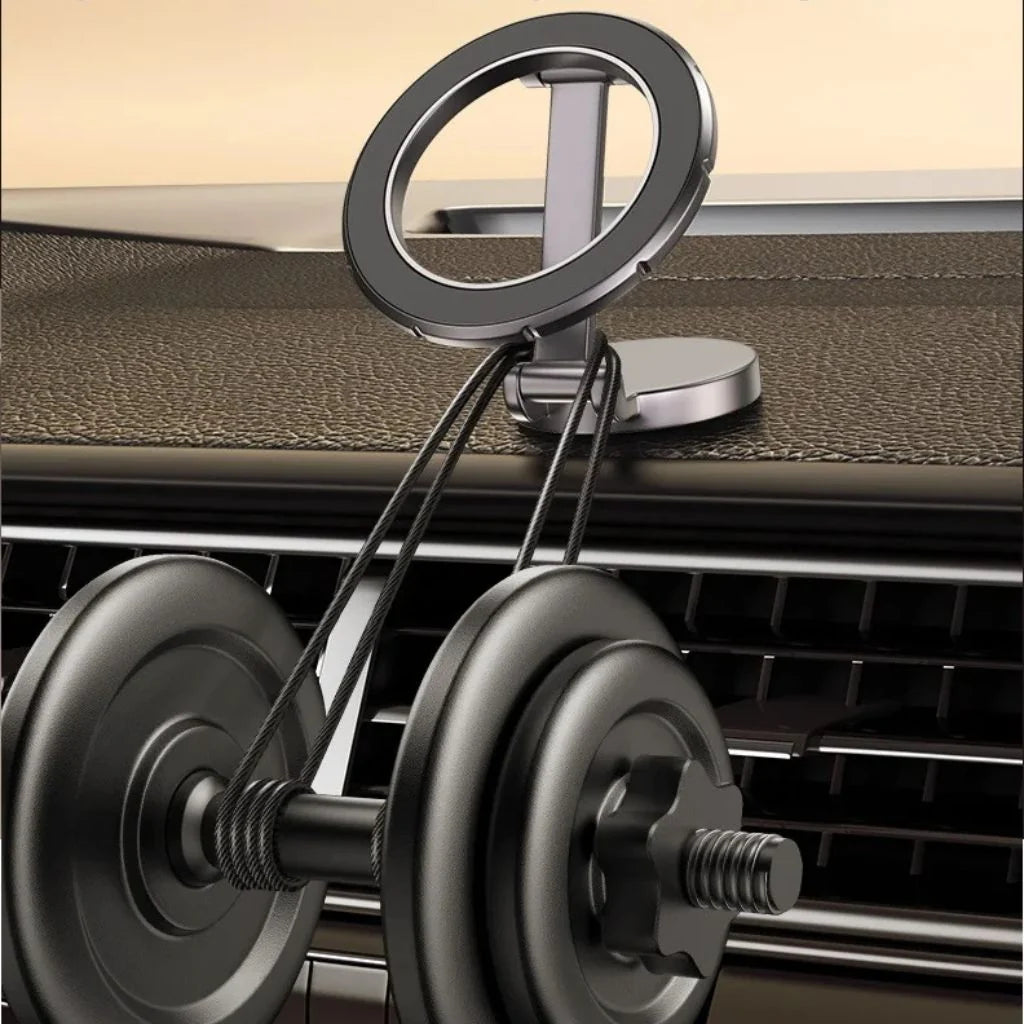 Car Phone Holder Magnetic 360° Rotation Adjustable Height
