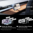 Car Phone Holder Magnetic 360° Rotation Adjustable Height