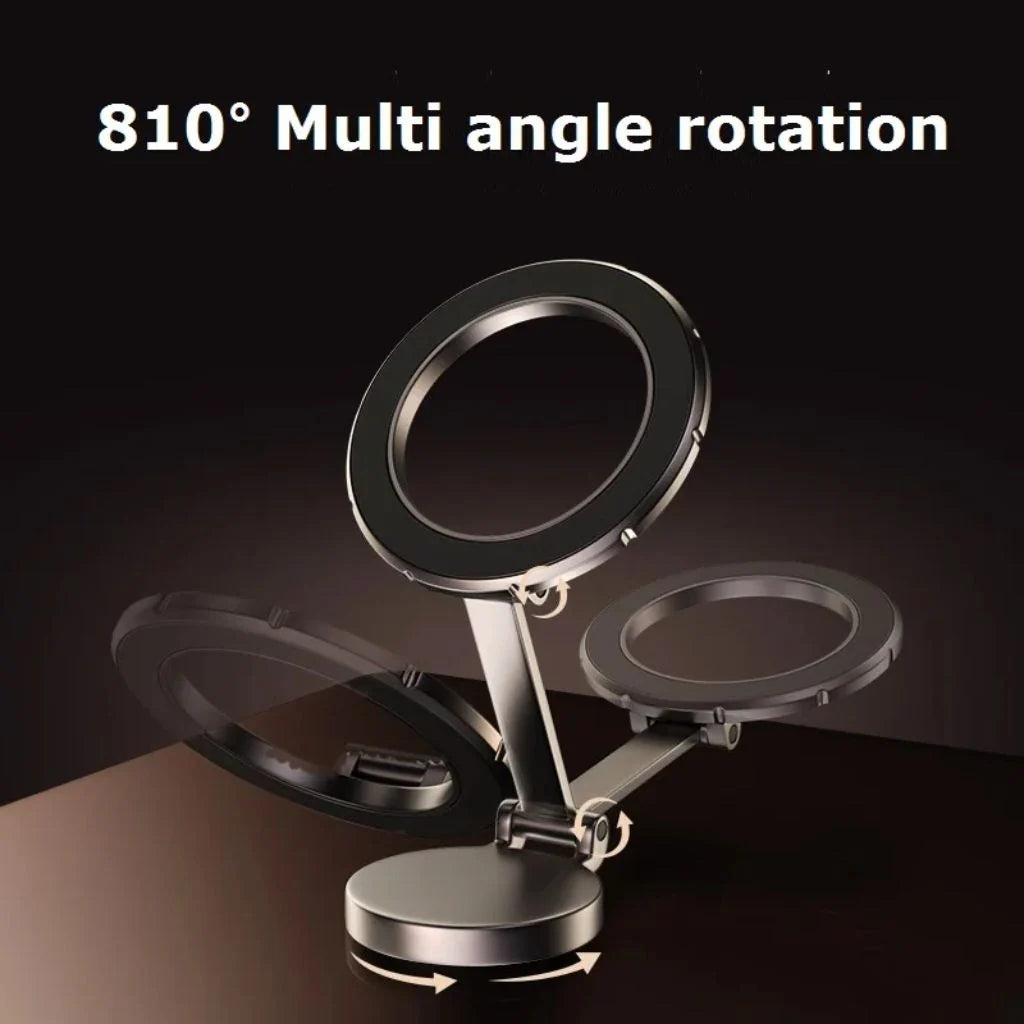 Car Phone Holder Magnetic 360° Rotation Adjustable Height