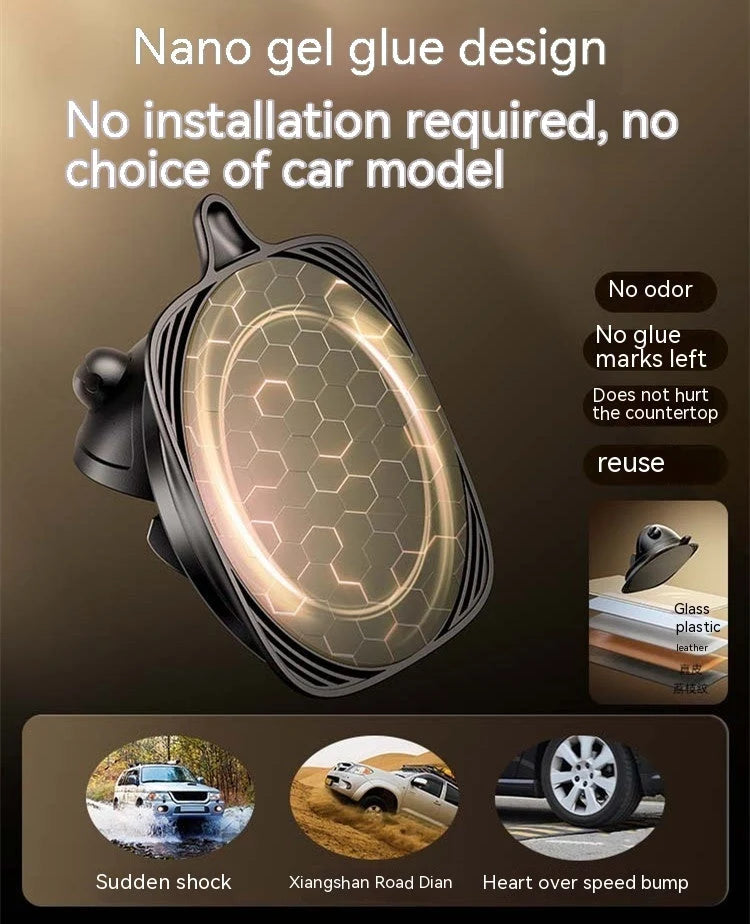 Car Phone Holder Silicone Dash Mount Nano Gel Base