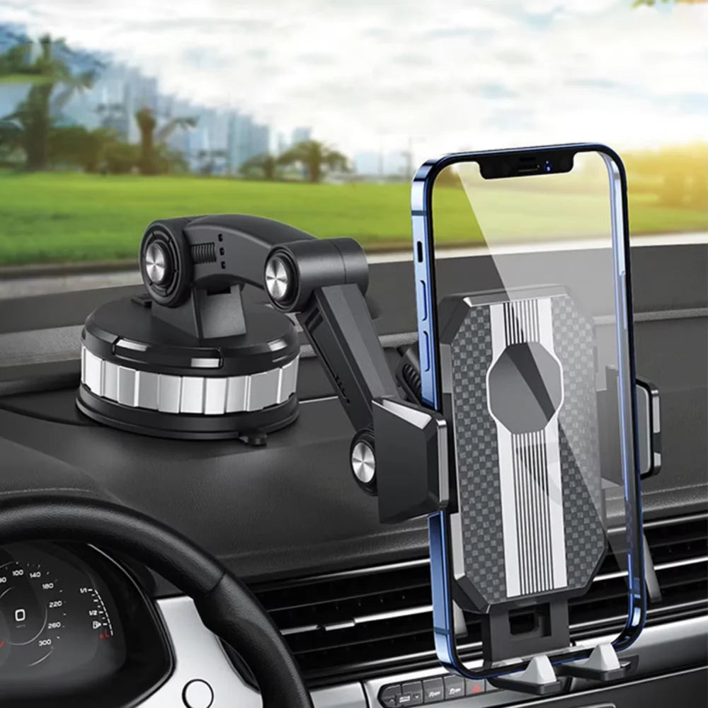 Car Phone Holder Suction Cup Extendable Arm & 260° Swivel