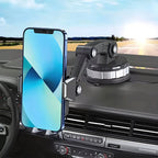 Car Phone Holder Suction Cup Extendable Arm & 260° Swivel