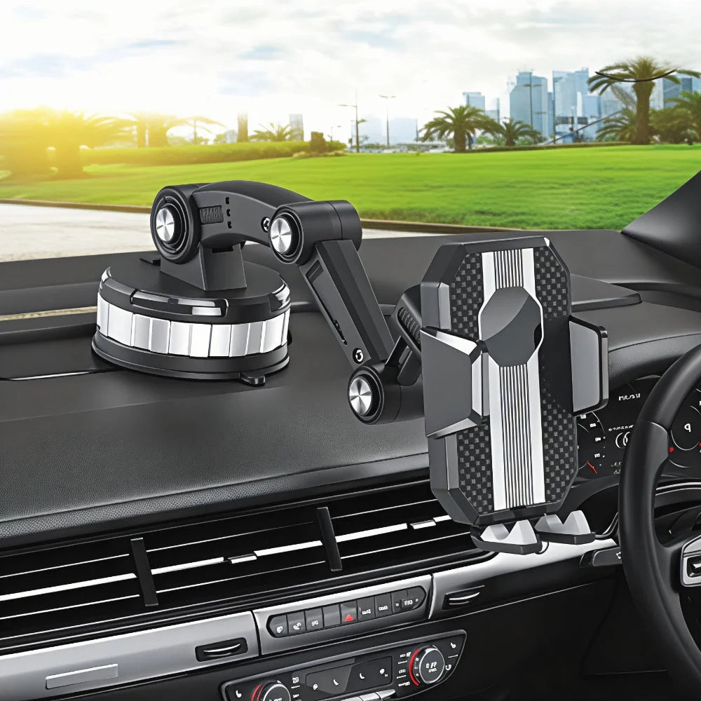 Car Phone Holder Suction Cup Extendable Arm & 260° Swivel