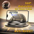 Car Phone Holder Universal Anti-Slip Silicone 360° Rotation
