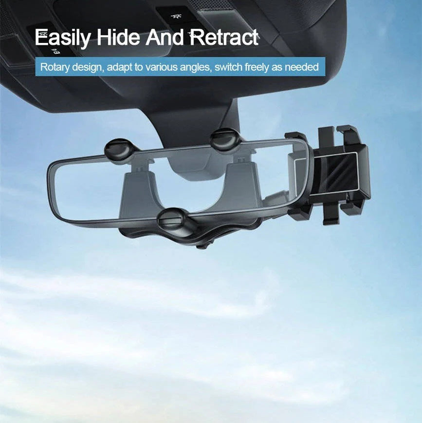 Car Phone Mount 360 Degree Rotation Adjustable Clamp