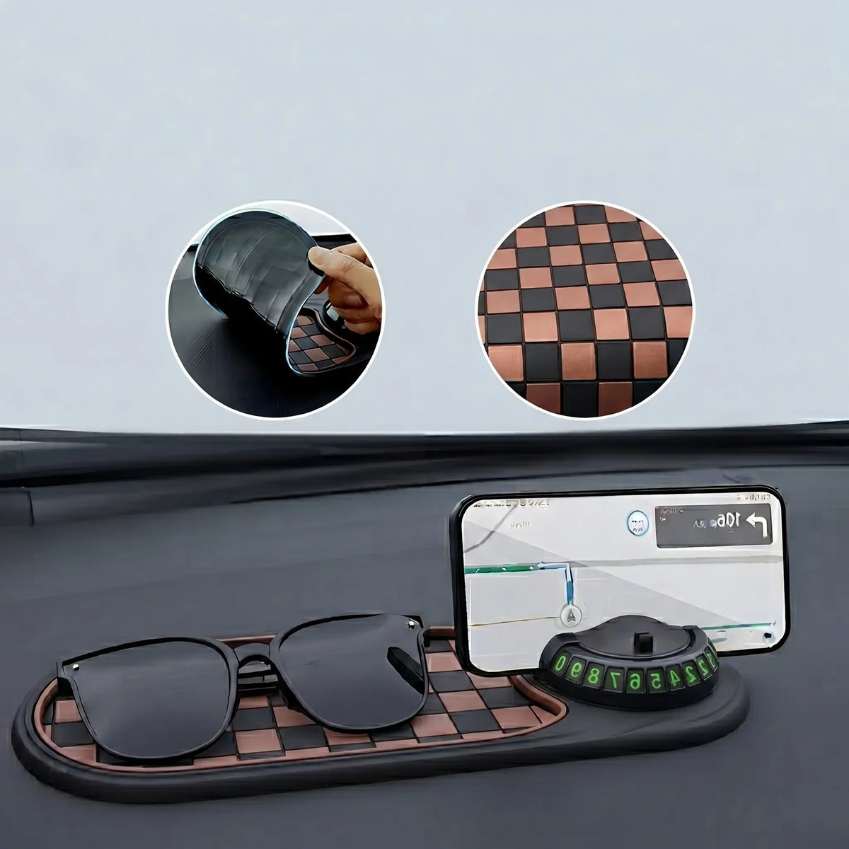 Car Phone Mount 360 Degree Rotation Spring-Loaded Universal Grip