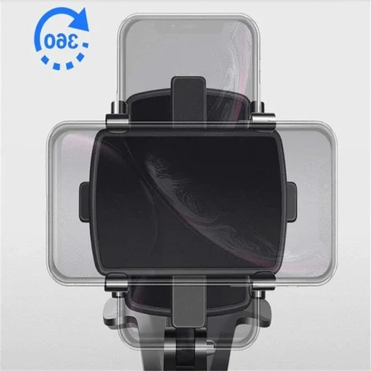 Car Phone Mount 360° Rotation One-Hand Operation